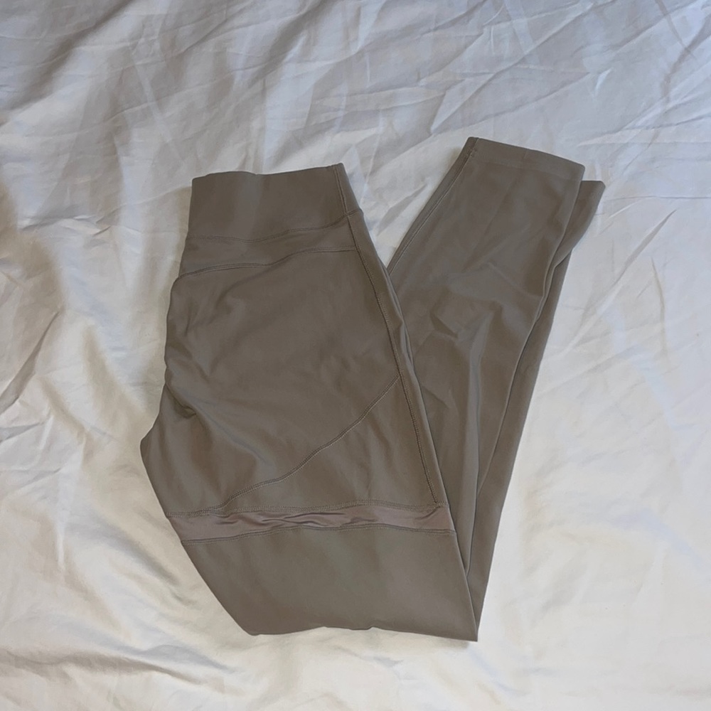 Gymshark & Whitney Simmons Taupe Mesh Leggings